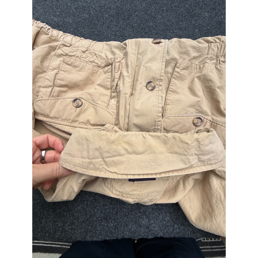 Vintage Gant Field Jacket Mens Large Tan Beige 100% Cotton Safari Utility Coat - Picture 9 of 10
